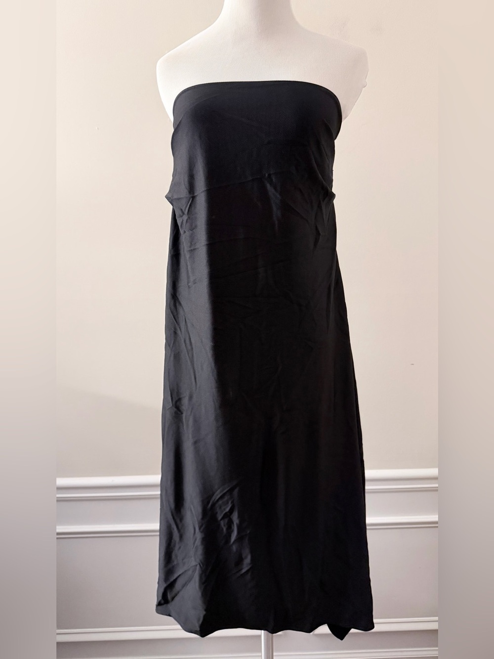 Hugo Boss Womens Edavila Black strapless Empire Dress NWT